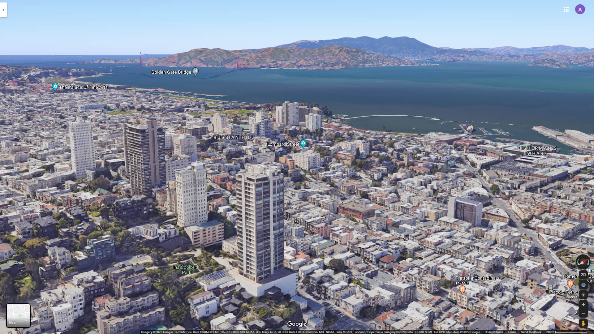 Lombard Street and Russian Street San Francisco